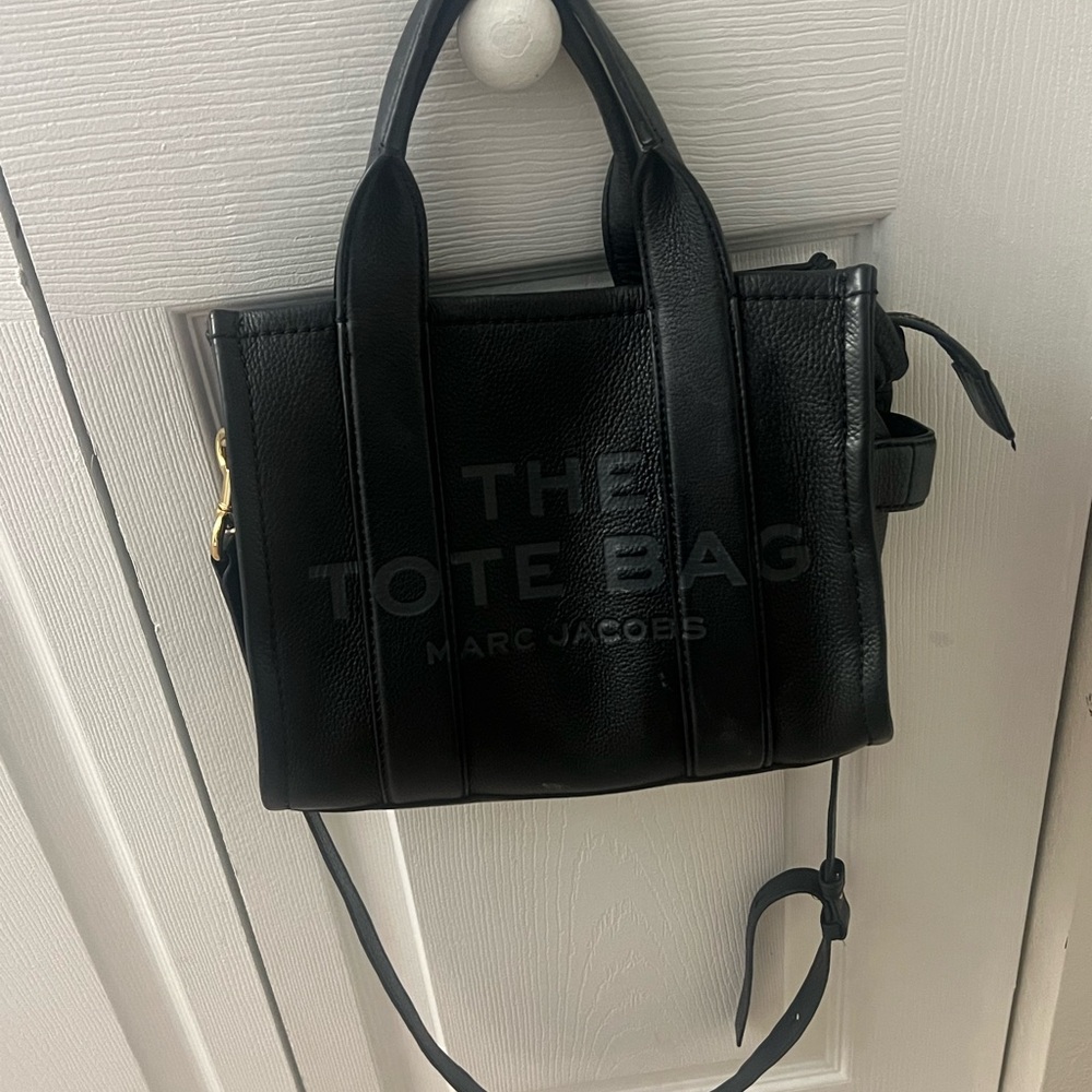 Small Marc Jacobs Tote Bag in Black Leather